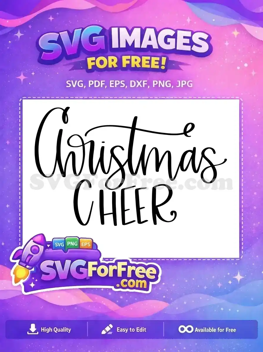 Free Christmas Script Free Cheer Bold T-shirt Free SVG