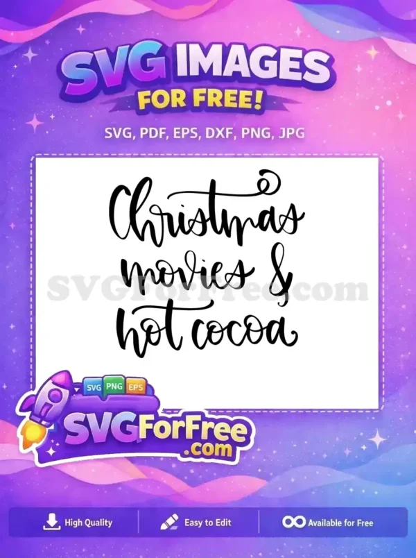 Free Calligraphy Font Free Hot Cocoa Christmas Movies Free SVG Free Calligraphy Font Free Hot Cocoa Christmas Movies Free SVG