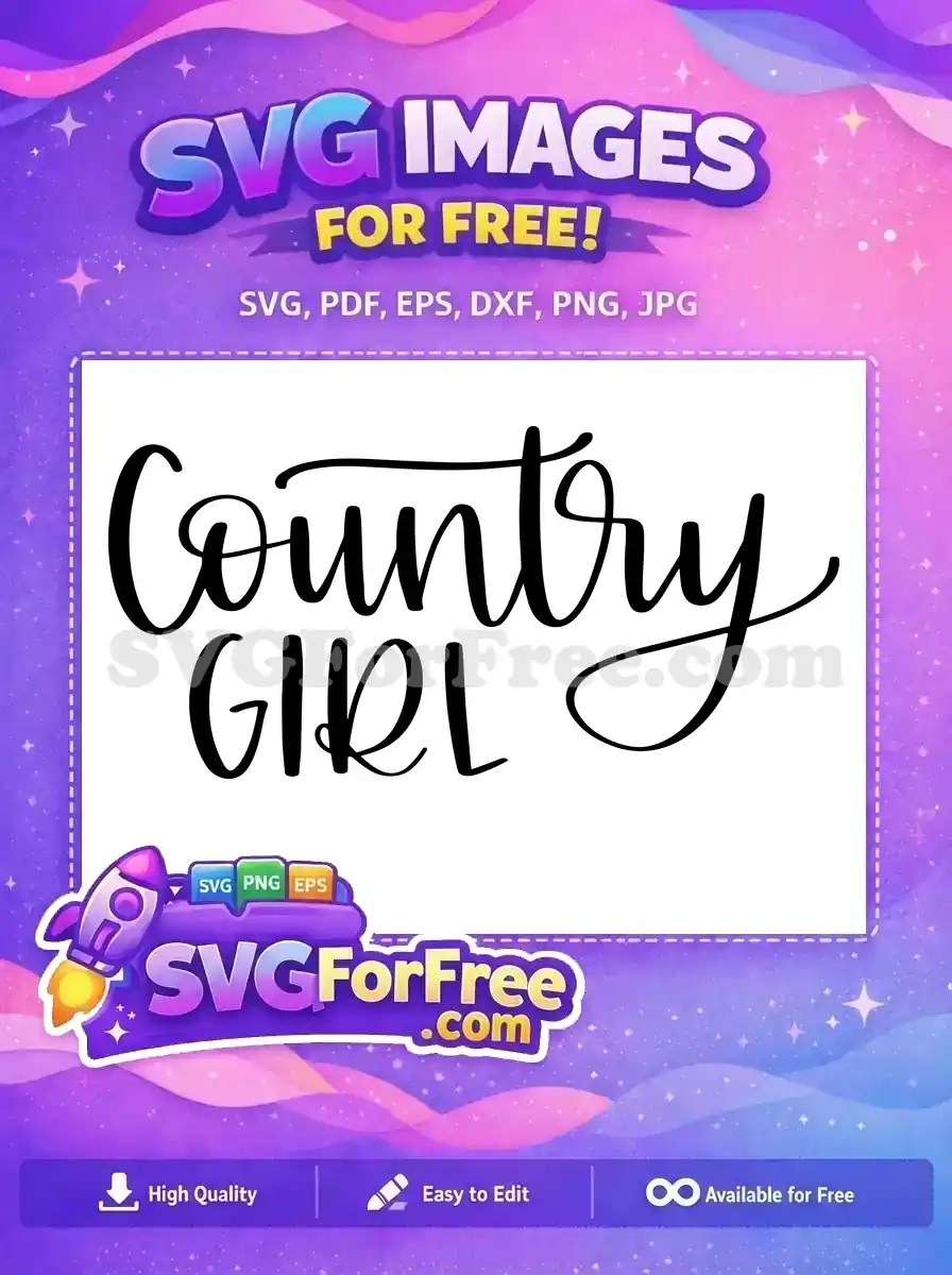 Free Bold Country Free Girl T shirt Quotes Free SVG