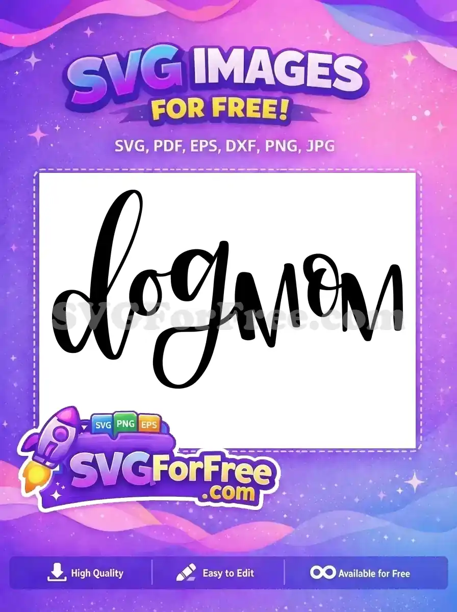 Free Dog Mom Text Free Silhouette T shirt Quotes Free SVG
