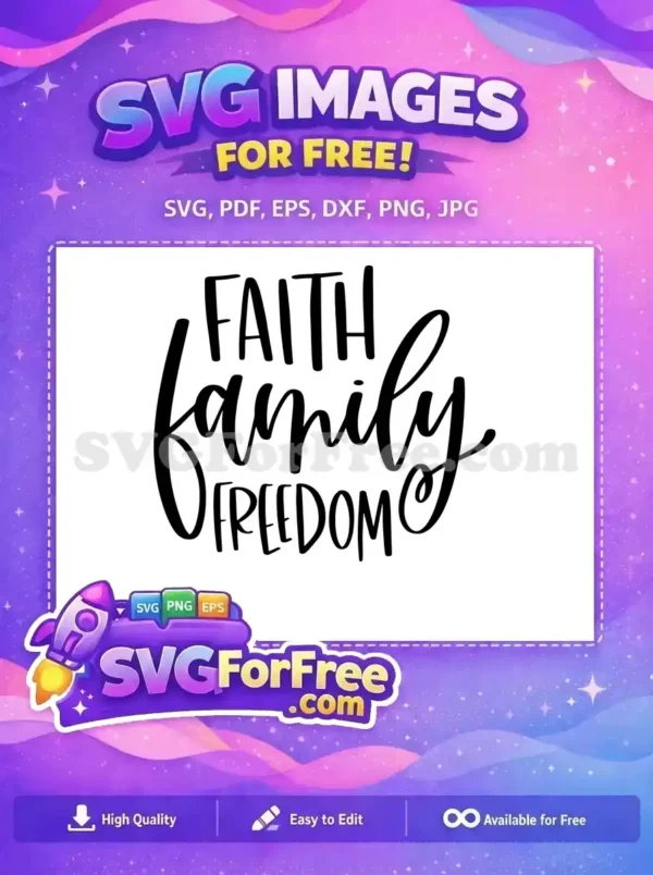 Free Faith Script Free Family Bold T shirt Free SVG