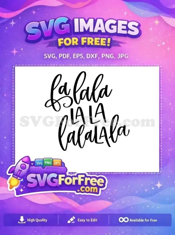Free La Upper Lowercase Free La La Land Free SVG