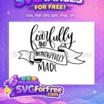 Free Script Calligraphy Free Ribbon Banner T-shirt Quotes Free SVG - Instant Download