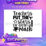 Free Teacher Telescope Free Graduation Stars Teacher Quotes Free SVG - Instant Download
