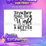 Free Apple Books Free Teacher Make World Quote Free SVG - Instant Download