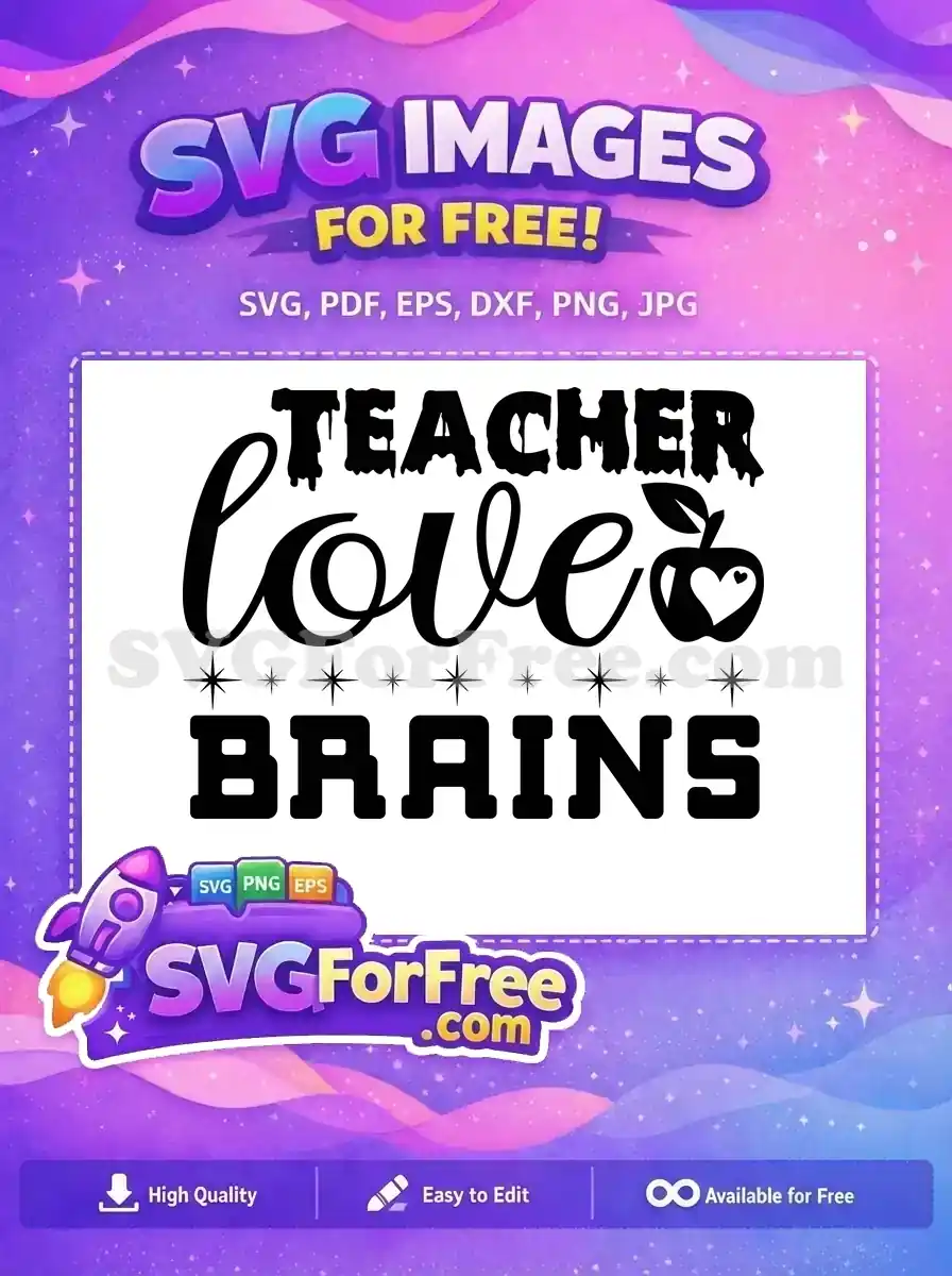 Free Dripping Letters Free Apple Heart Teacher Free SVG