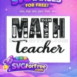 Free Math Elements Free Teacher Quotes School Free SVG - Instant Download