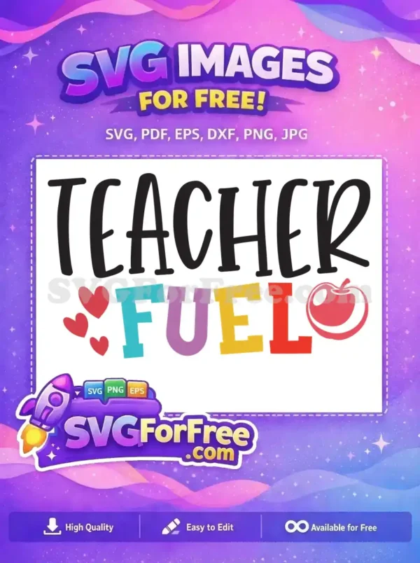Free Teacher Fuel Hearts Free Apple Teacher Quotes Free SVG
