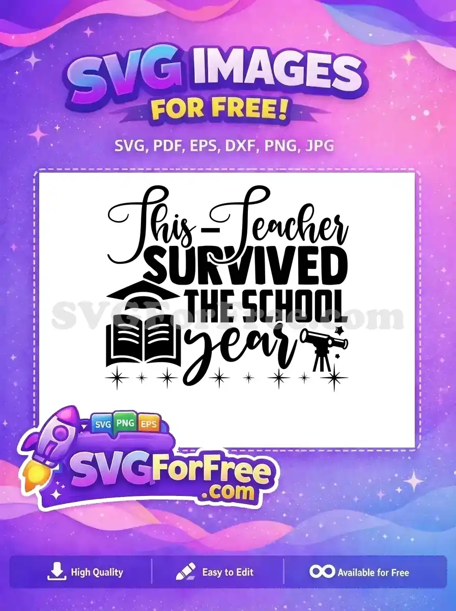 Free Graduation Cap Free Telescope This Teacher Free SVG
