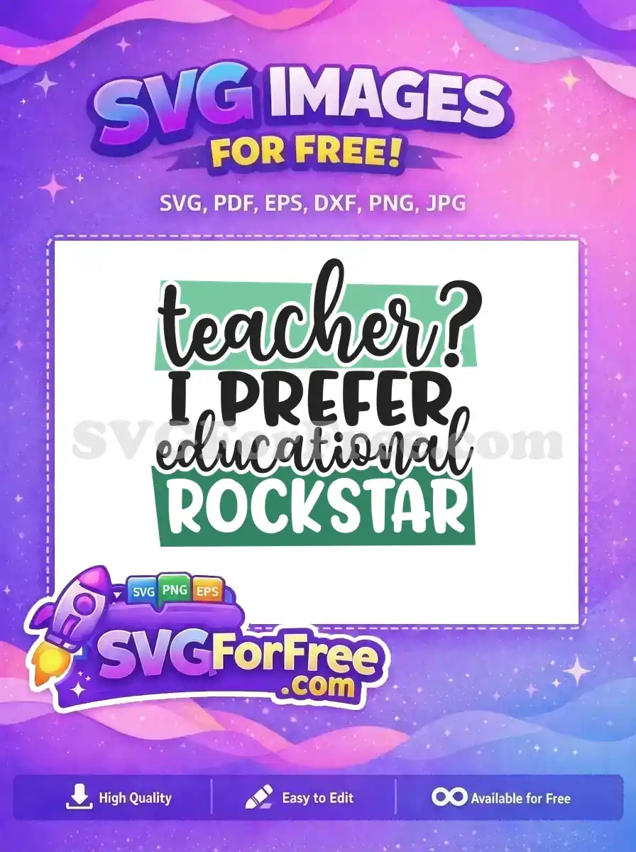 Free Teacher Question Mark Free Educational Rockstar Design Free SVG