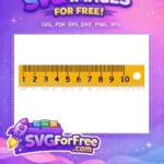 Free Measurement Tool Free Numbers Teacher Ruler Free SVG - Instant Download