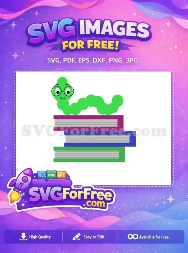 Free Smiling Worm Glasses Free Stacked Books Teacher Free SVG Free Smiling Worm Glasses Free Stacked Books Teacher Free SVG
