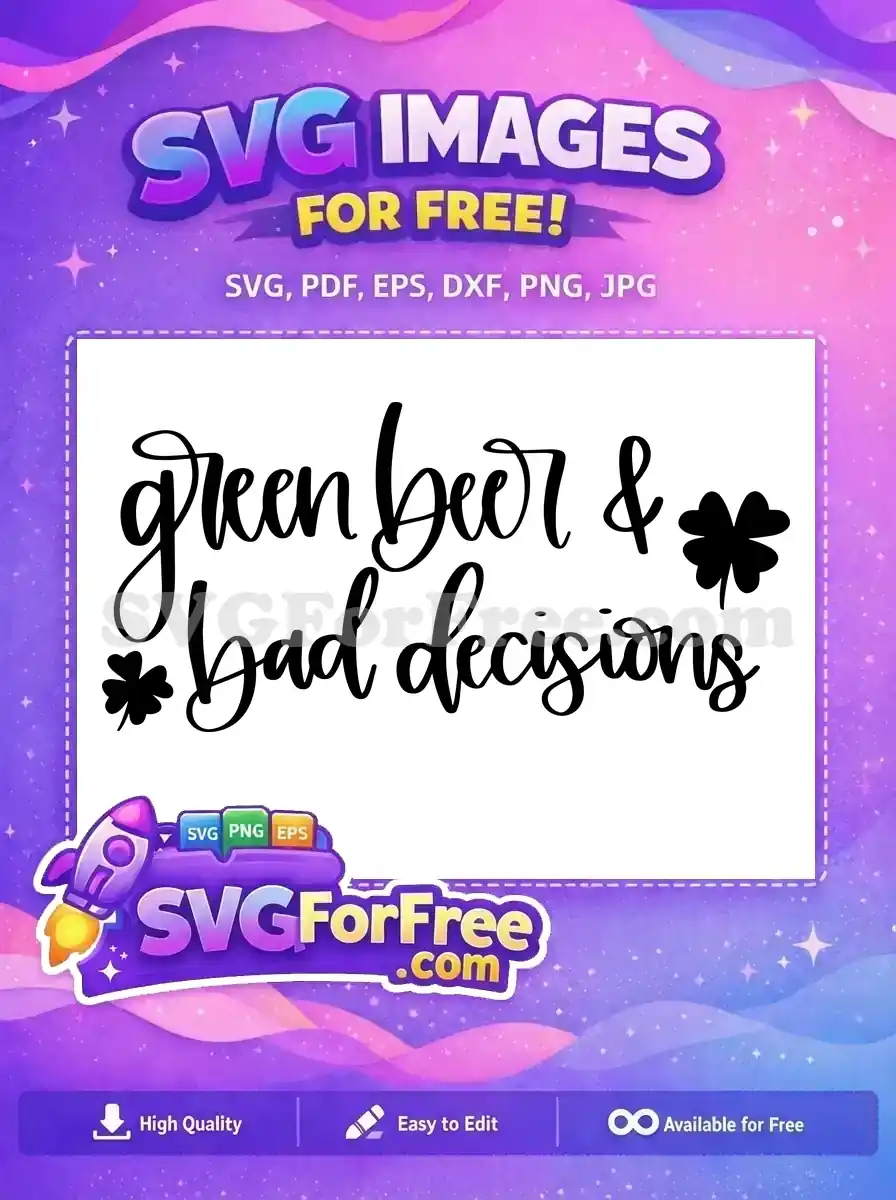 Free Lucky Shamrocks Free Green Beer T shirt Quotes Free SVG