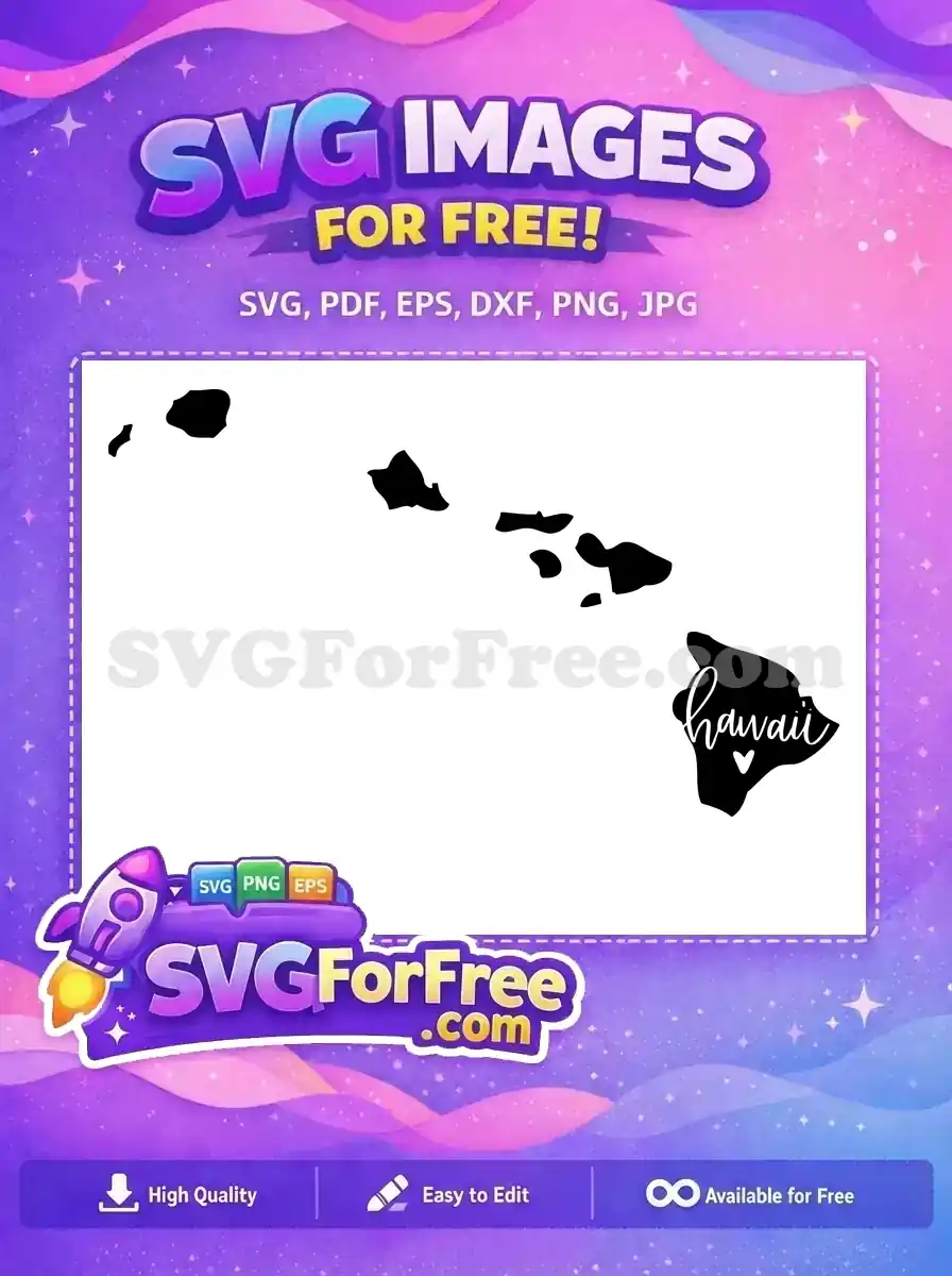 Free Hawaii Islands Free Heart T shirt Quotes Free SVG