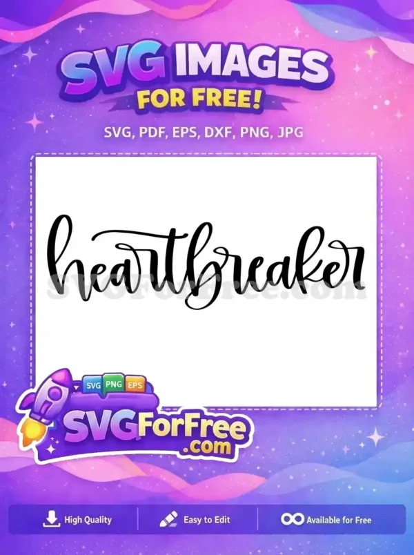 Free Heartbreaker T shirt Free Valentine Design Free SVG