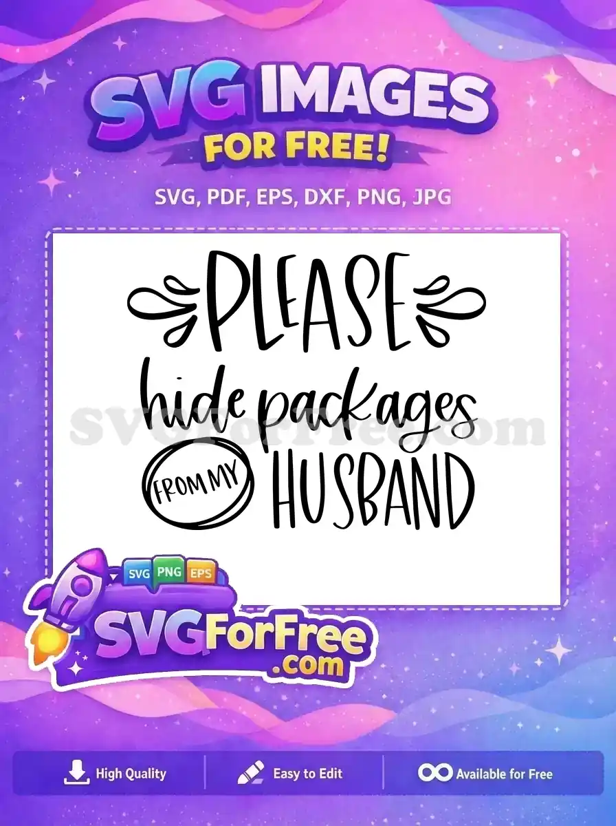 Free Bold Lettering Free Circle Accent Husband Gifts Free SVG