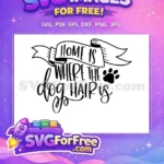 Free Dog Paw Free Home Quote T shirt Free SVG - Instant Download