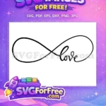 Free Infinity Symbol Free Love T shirt Quotes Free SVG - Instant Download