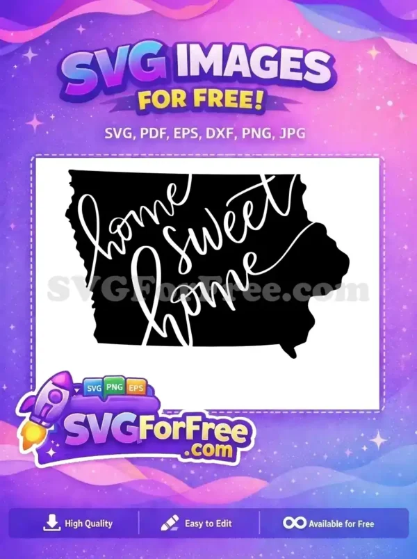Free Iowa State Free Home Sweet Home T-shirt Free SVG Free Iowa State Free Home Sweet Home T-shirt Free SVG