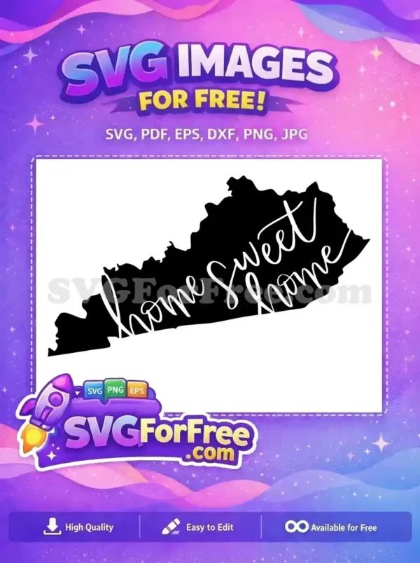 Free Kentucky Outline Free Home Sweet Home T-shirt Free SVG Free Kentucky Outline Free Home Sweet Home T-shirt Free SVG