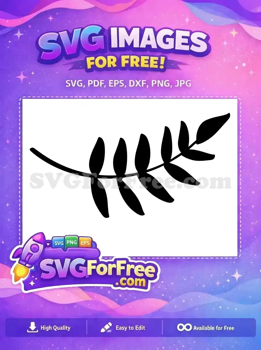 Free Black Leaves Branch Free T shirt Quotes Designs Free SVG