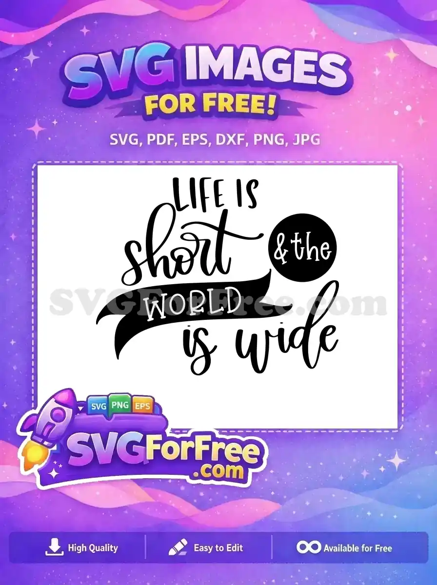 Free Life Short Detail Free World Wide Detail Quote Free SVG