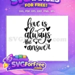 Free Love Heart Free Quote T shirt Free SVG - Instant Download
