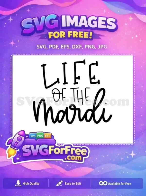 Free Life Letters Free Mardi Gras Vector Free SVG