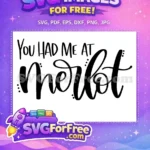 Free Calligraphy Text Free Dots Accent You Had Me Free SVG - Instant Download