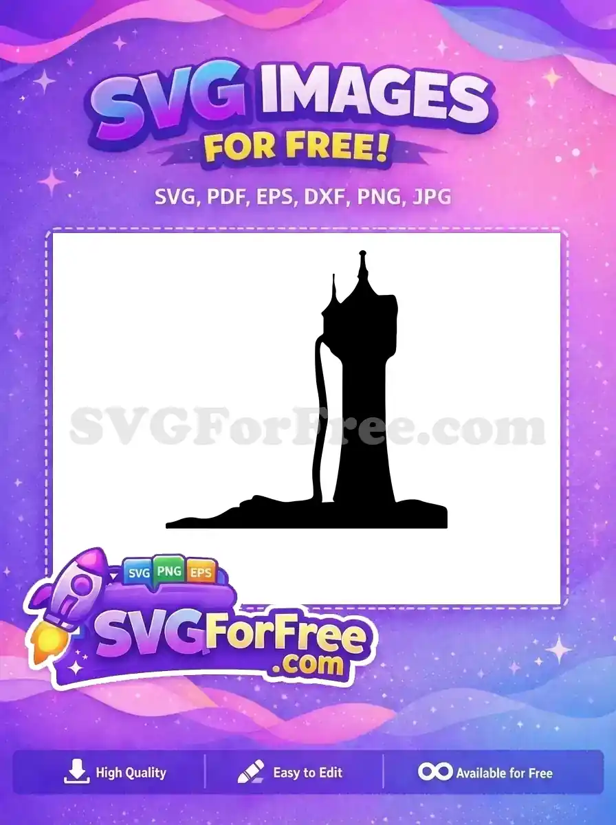 Free Character 1 Tangled Free Silhouette Free Tangled SVG