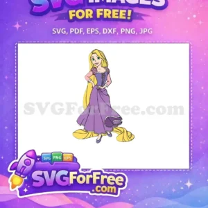 Free Blonde Hair Free Purple Dress Tangled Free SVG Free Blonde Hair Free Purple Dress Tangled Free SVG