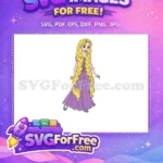 Free Smiling Rapunzel Free Green Eyes Tangled Free SVG - Instant Download