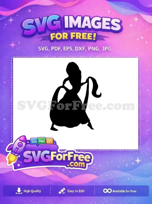 Free Rapunzel Face Free Princess Tangled Movie Free SVG