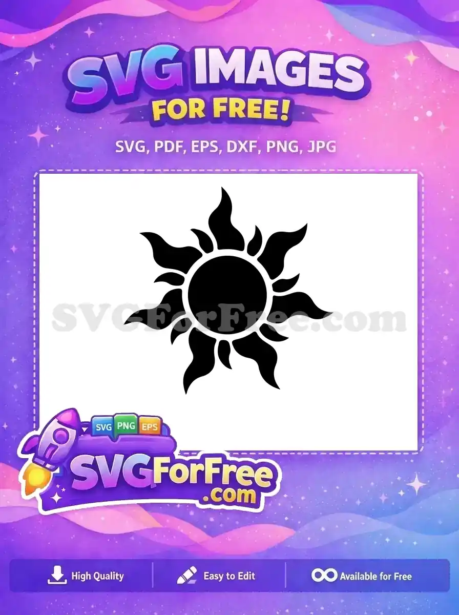 Free Silhouette Rapunzel Free Princess Tangled Free SVG 2
