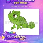Free Pascal Green Chameleon Free Tangled Design Tangled Free SVG - Instant Download
