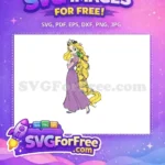 Free Smiling Rapunzel Free Pascal Friend Tangled Free SVG - Instant Download