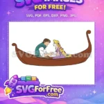 Free Smiling Flynn Free Colorful Hair Tangled Free SVG - Instant Download