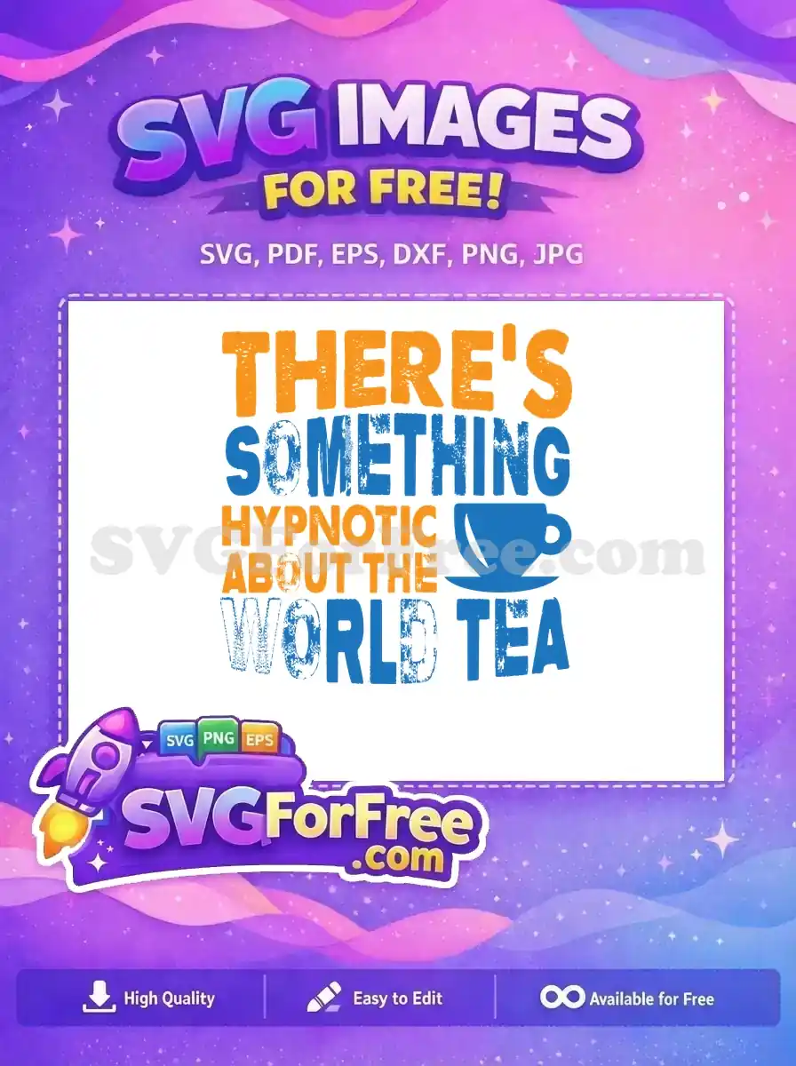 Free Orange Hypnotic Free Blue Tea Cup World Free SVG