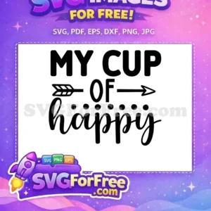 Free Arrow Accent Free My Cup Happy Tea Free SVG