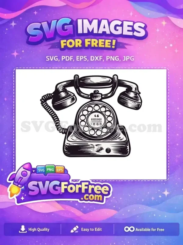 Free Rotary Dial Free Old Telephone Style Free SVG Free Rotary Dial Free Old Telephone Style Free SVG