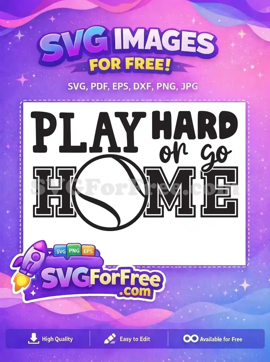 Free Play Hard Free Tennis Ball Home Design Free SVG