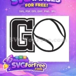 Free Bold Initial Free Tennis Ball Graphic Free SVG - Instant Download