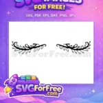 Free Floral Branch Free Leaves Text Divider Free SVG - Instant Download