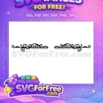 Free Swirls Flourish Free Dot Border Text Free SVG - Instant Download