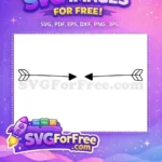 Free Black Arrows Divider Free Text Separator Line Free SVG - Instant Download