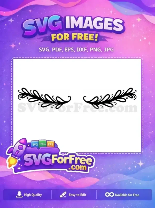 Free Simple Line Free White Space Text Free SVG