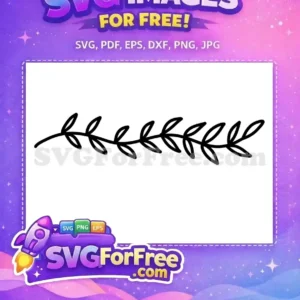 Free Black Leaves Free Text Divider Graphic Art Free SVG