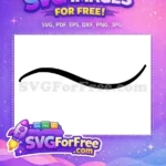 Free Black Wavy Line Free Divider Simple Free SVG - Instant Download