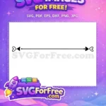 Free Arrow Square Free Heart Text Divider Free SVG - Instant Download