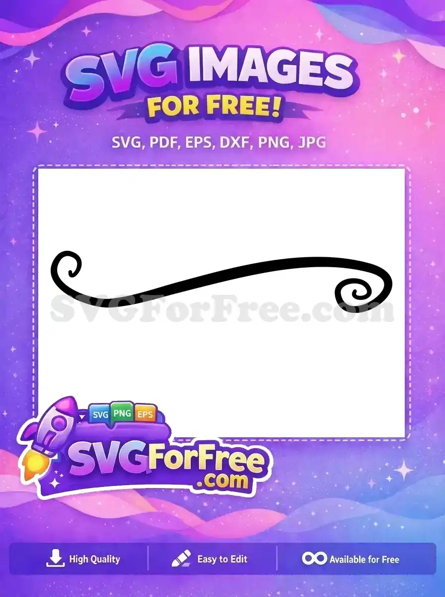 Free Swirl Flourish Free Decorative Text Free Divider SVG